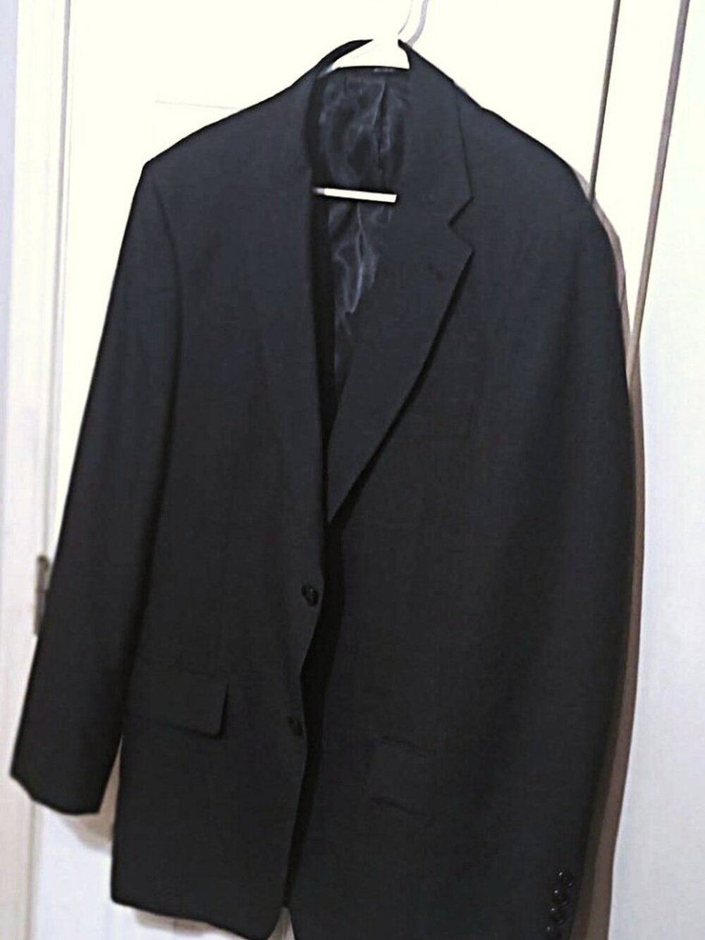 Haggar Men Bluish Gray Suit Jacket Only  42L